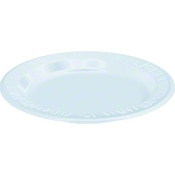 Foam Plate 9" WH Unlaminated 500/CS   